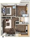 2 bedroom apartment floor plan